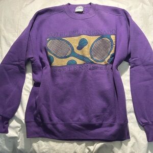 Gear For Sports Purple Tennis Graphic Sweater
